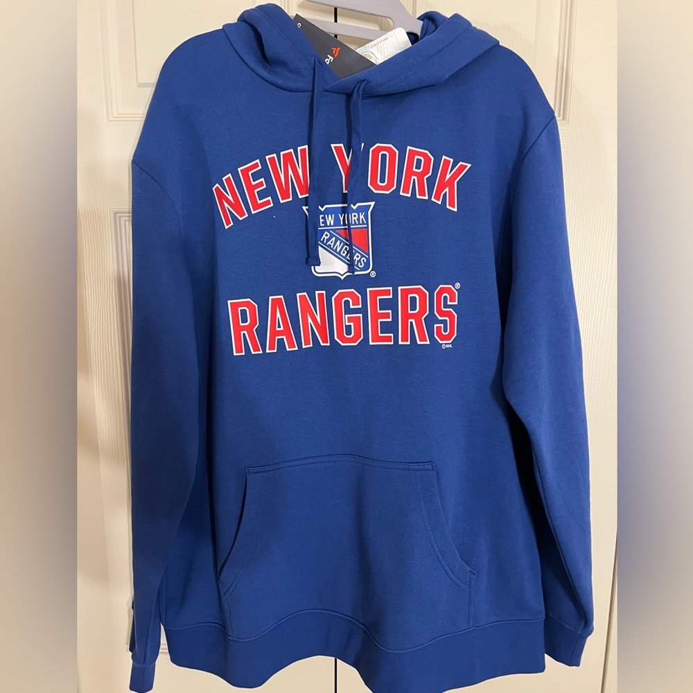 NWT Fanatics brand New York Rangers NHL Hockey hoodie sweatshirt